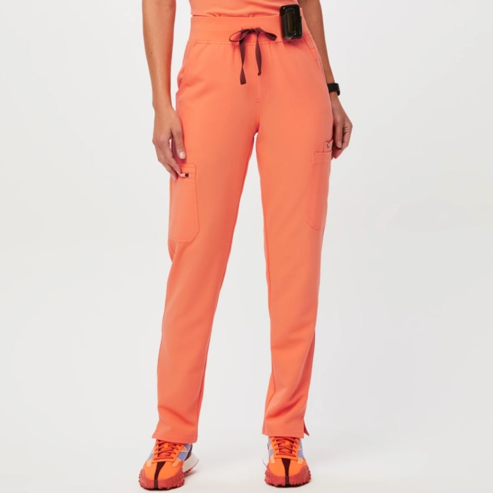Women's Papaya High Waisted Yola™ - Skinny Scrub Pants - S / Papaya NWT